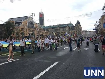 В Киеве стартовал Марш защитников Украины
