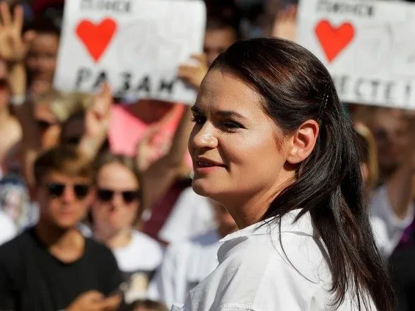 Тіхановська заявила, що протестні виступи в Білорусі "не видихаються"