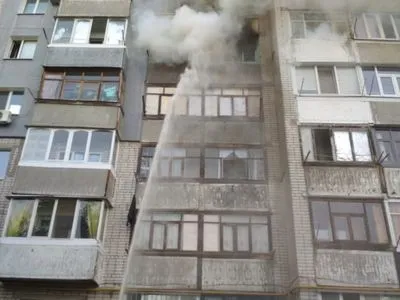 В Павлограде горела многоэтажка