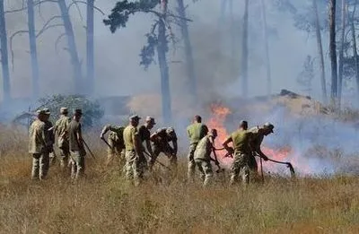 Пожары в Харьковской области: к тушению привлекли 200 военнослужащих