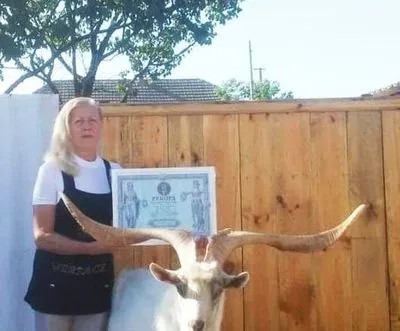 Самые длинные рога: в Одесской области нашли козла рекордсмена