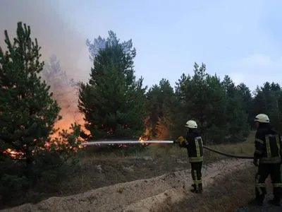 Пожар на полигоне под Киевом локализован