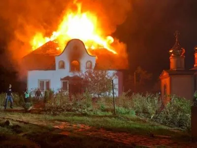 На Закарпатье горел мужской монастырь