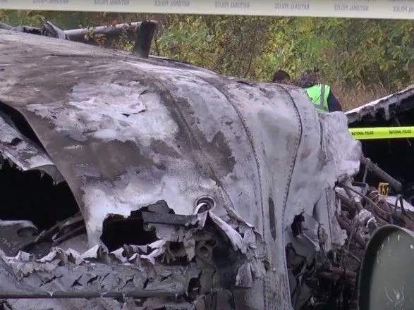 В ГСЧС опубликовали видео с места падения самолета в Харьковской области