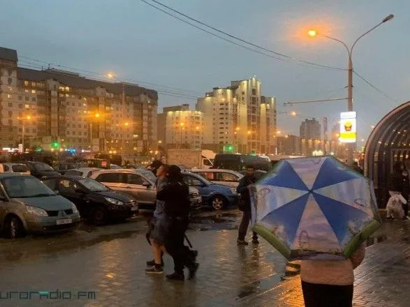 Марш протеста в Минске завершился задержаниями