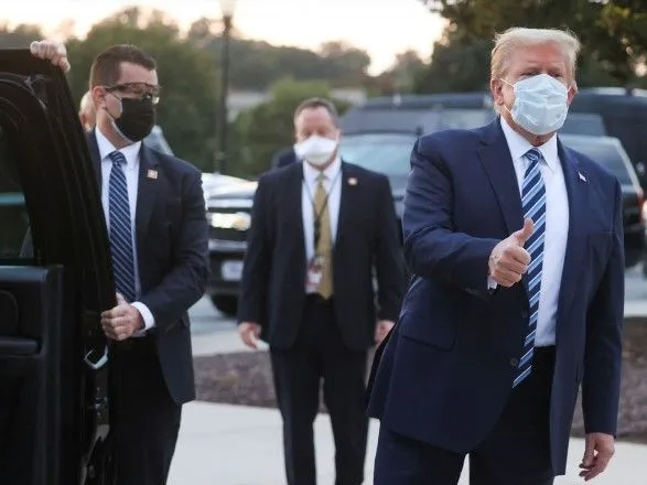 Трамп покинул госпиталь после лечения от COVID-19 и прибыл в Белый дом