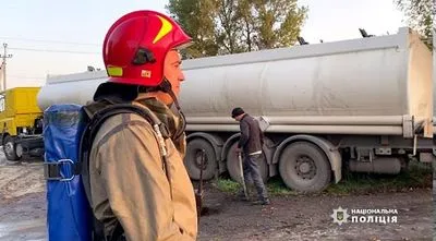 В Черкассах разлилось 100 тыс. тонн жидких азотных удобрений