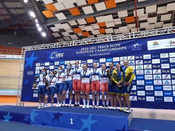 Украинцы завоевали первые две медали на чемпионате Европы по велотреку