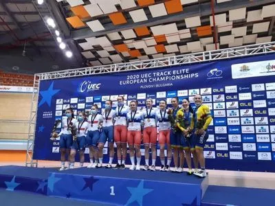 Украинцы завоевали первые две медали на чемпионате Европы по велотреку