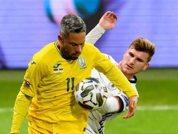 Дубль Вернера помог Германии обыграть Украину в игре Лиги наций