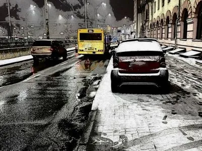 Перший сніг у Києві: за ніч близько 50 ДТП