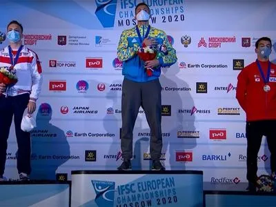 Украинец стал победителем чемпионата Европы по скалолазанию в Москве