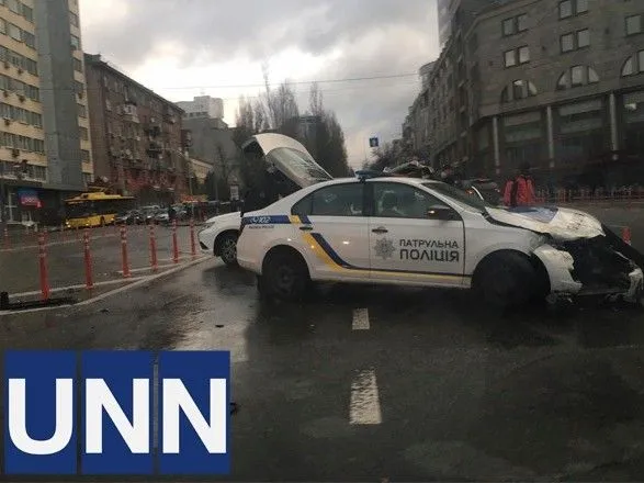 У Києві авто патрульної поліції потрапило в ДТП