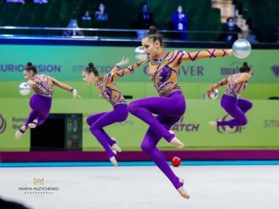 Збірна України здобула шість нагород на ЧЄ з художньої гімнастики у Києві