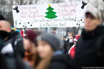 В Германии прошли протесты против коронавирусных ограничений