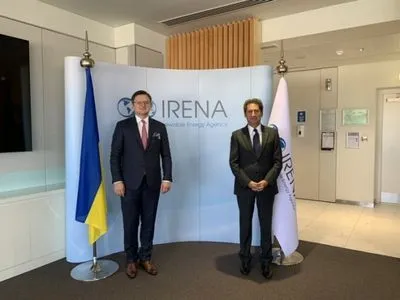 Кулеба обговорить в IRENA плани України з використання зеленого водню
