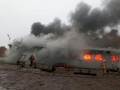 В Тернопольской области произошел масштабный пожар на предприятии