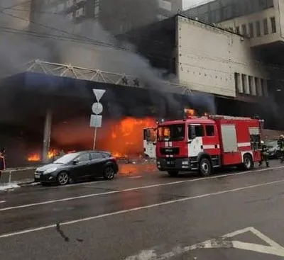 Пожар в столичном отеле "Экспресс": загорелось кафе