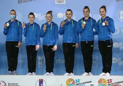 Українки вибороли три медалі на чемпіонаті Європи з гімнастики