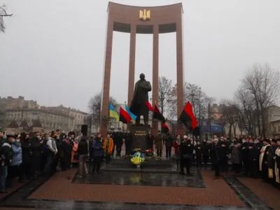 Во Львове отметили годовщину со дня рождения Степана Бандеры