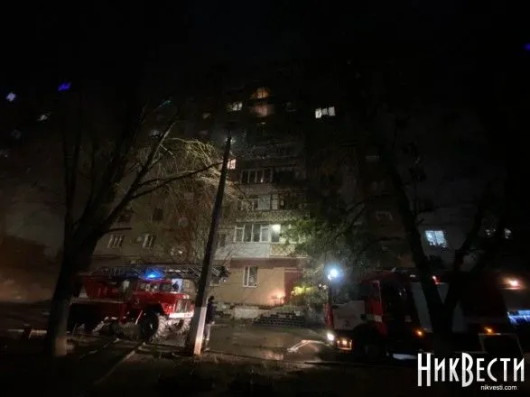 В Николаеве из-за фейерверка горели квартиры в многоэтажке