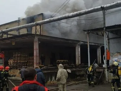 В Киеве горело офисное помещение