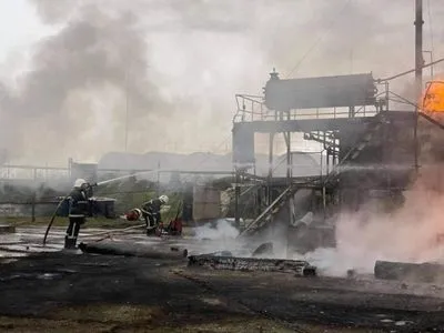В Николаевской области произошел пожар на территории нефтебазы