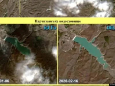 Зневоднення Криму: дослідники показали фото з космосу, як обміліли водосховища