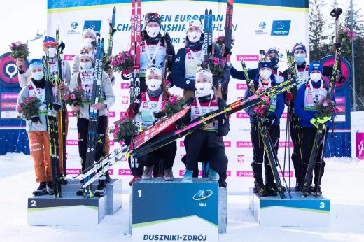 Збірна України здобула медаль у заключній гонці чемпіонату Європи з біатлону