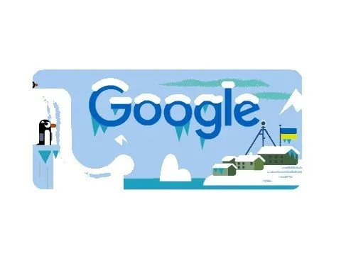 Google посвятил дудл 25-летию украинской антарктической станции