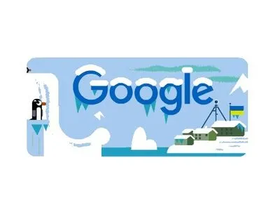 Google посвятил дудл 25-летию украинской антарктической станции