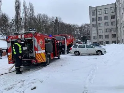 В Ровно горело здание облсовета: эвакуировали 45 работников