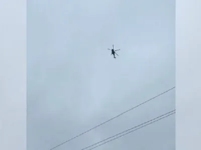 Російський вертоліт у повітряному просторі України: з'явилося відео