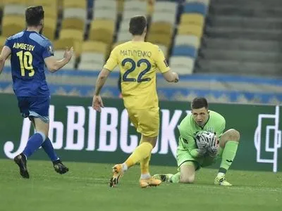 Трубин побил вратарский рекорд Шовковского в истории сборной Украины