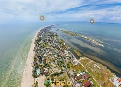 Азовское море: малоизвестные курорты Донецкой и Запорожской областей сфотографировали в 3D из воздуха