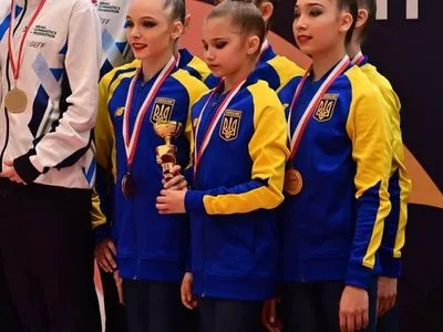 Юниорская сборная Украины завоевала три медали на международном турнире по гимнастике