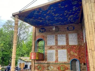 В Бабьем Яру открыли символическую синагогу. На мероприятии ожидали Зеленского, выступил - Ермак