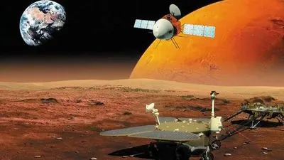 Китайский марсоход "Чжужун" прислал на Землю первые фото после успешной посадки