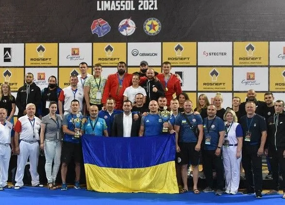 Сборная Украины завоевала семь медалей на чемпионате Европы по самбо