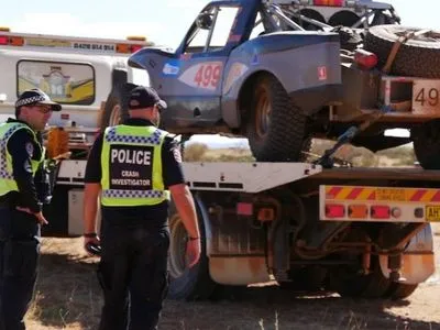 Машина разбилась на финише автогонок в Австралии, погиб зритель