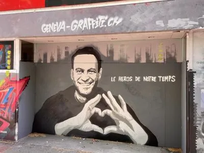 У Женеві пройшла акція в підтримку Навального