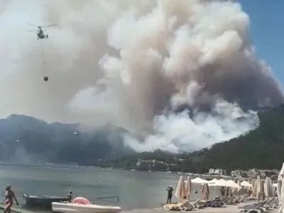 У турецькому Мармарисі виникла лісова пожежа: найближчі готелі з туристами евакуюють
