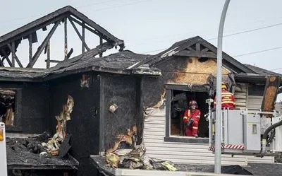 При пожаре в канадском городе сгорели четверо детей