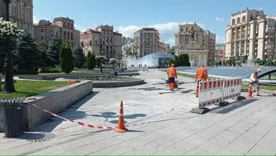 В Києві на Майдані Незалежності тимчасово не працюватиме частина фонтанів
