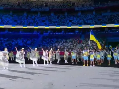 Олимпиада-2020: сборная Украины прошла на церемонии открытия Игр в Токио