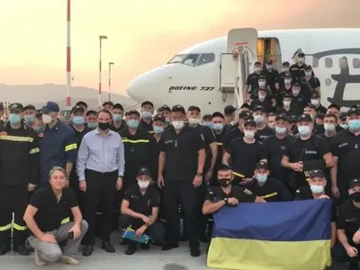 Украинские пожарные прибыли в Грецию