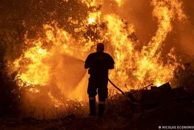 Ситуация с пожарами в Греции улучшилась из-за отсутствия сильного ветра