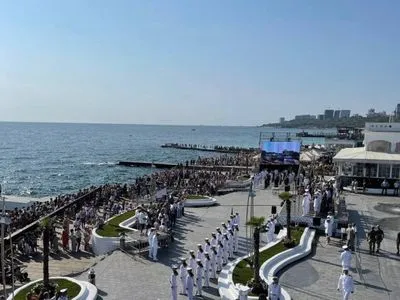 В Одессе прошел военно-морской парад ко Дню Независимости Украины