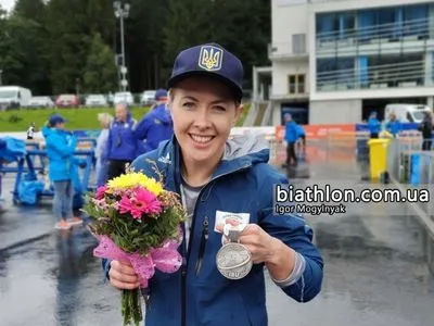 Украинка Джима выиграла медаль летнего чемпионата мира по биатлону