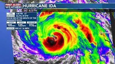 Ураган "Ида" может стать для Луизианы самым сильным за последние полтора века